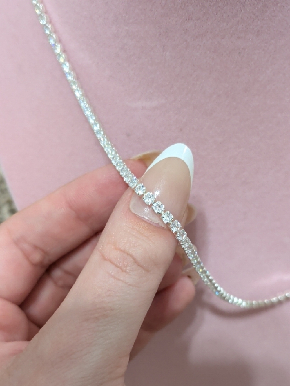 Luv AJ x Alyssa Lynch silver tennis necklace - Picture 5 of 8